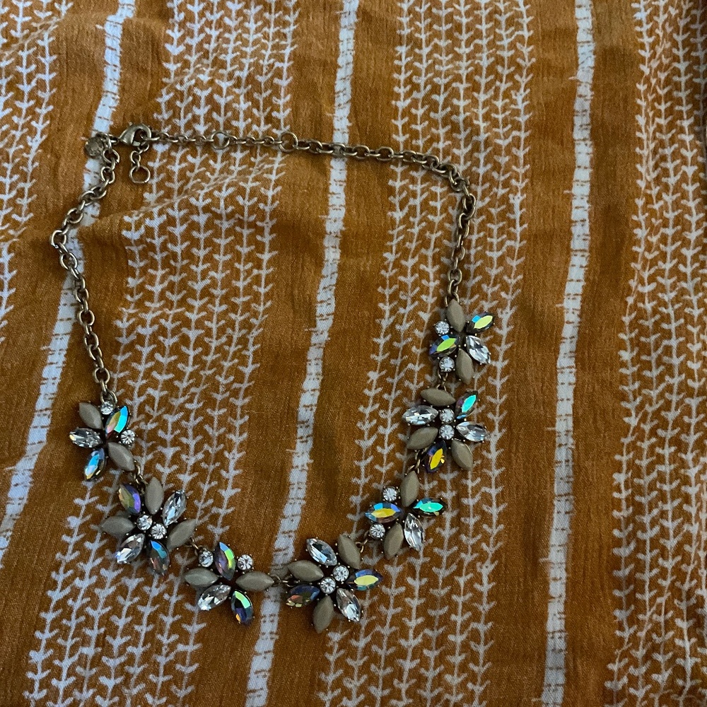 Crystal Sparkly and Beaded Statement Necklace